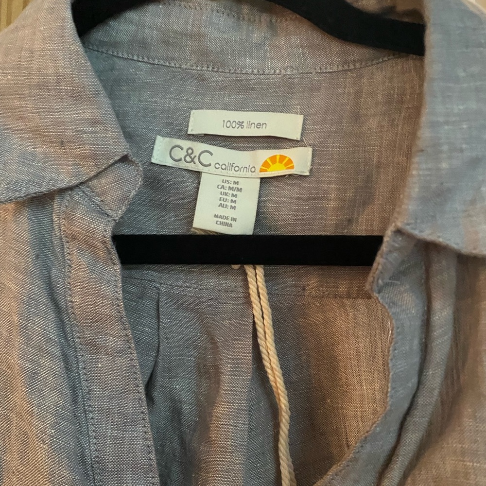 C&C California 100% Linen cover-up